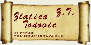 Zlatica Todović vizit kartica